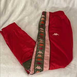 Kappa Kids Red and Pink Joggers